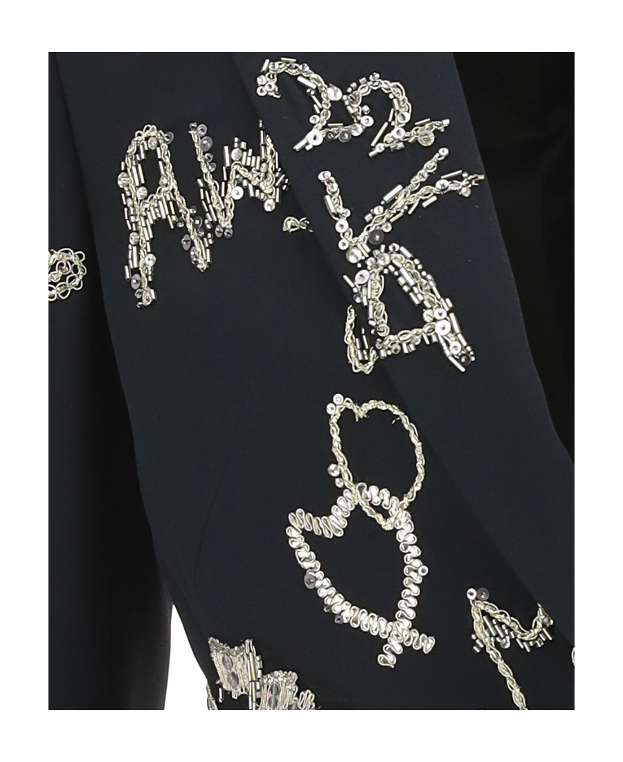 Alexander Mcqueen Embellished Single In Black