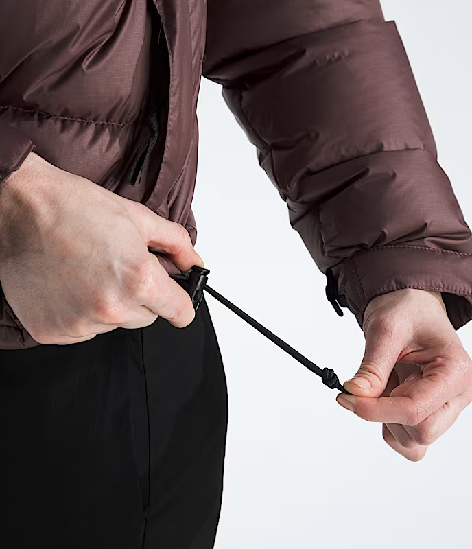 The North Face 1996 Retro Nuptse Jacket Khumbu Climbing School White Dune Nylon Coats Brown In Brown