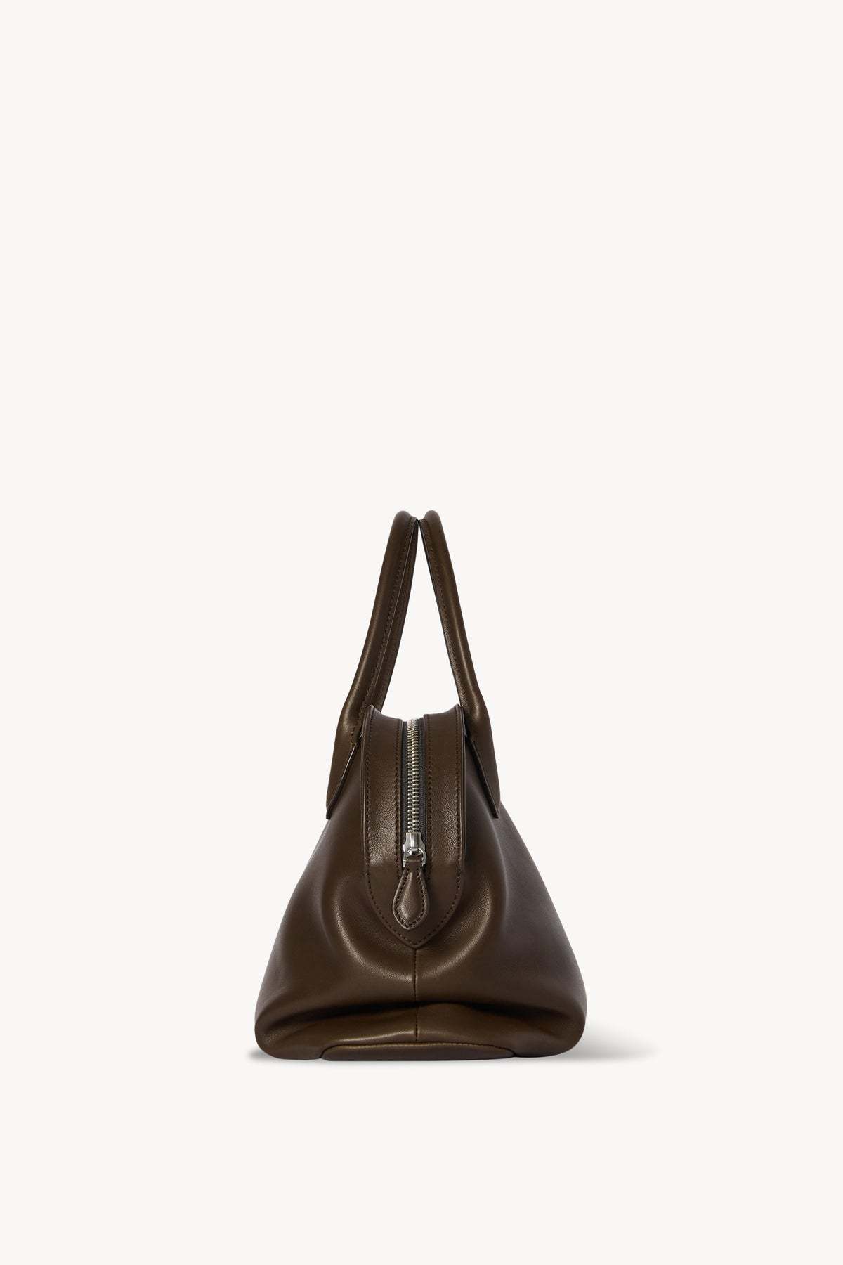 The Row Kew Bowling Top-handle Bag In Saddle Leather In Brown