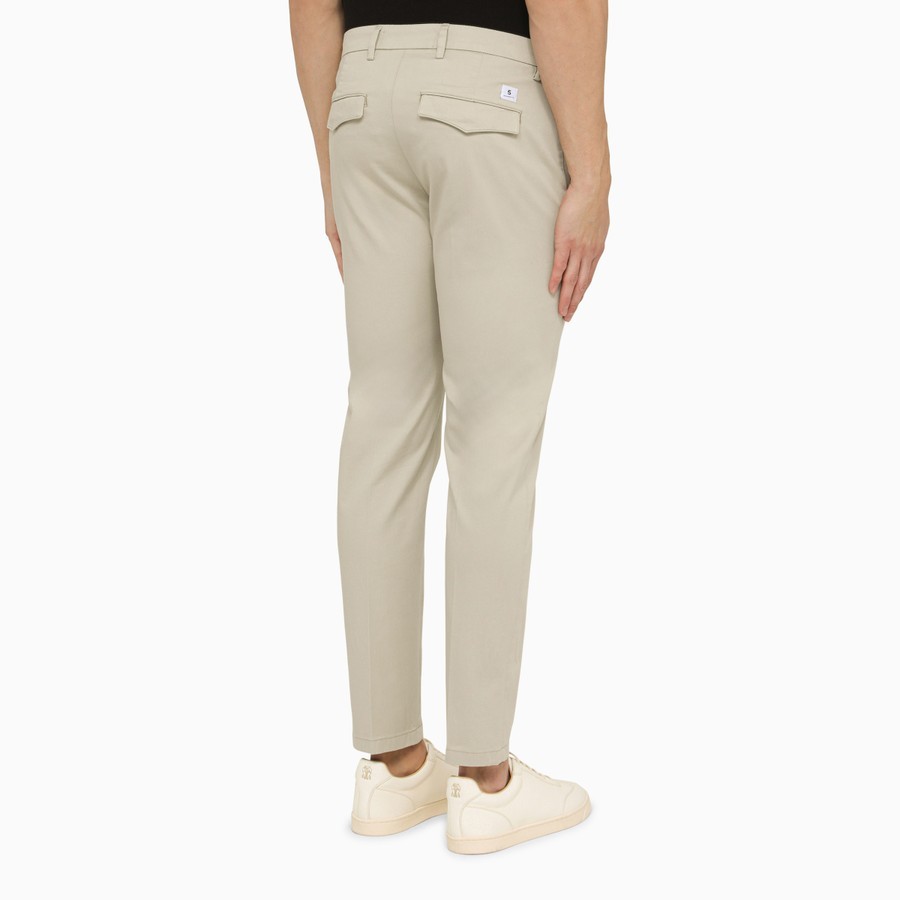 Department Five Regular Stucco-coloured Cotton Trousers In Nude