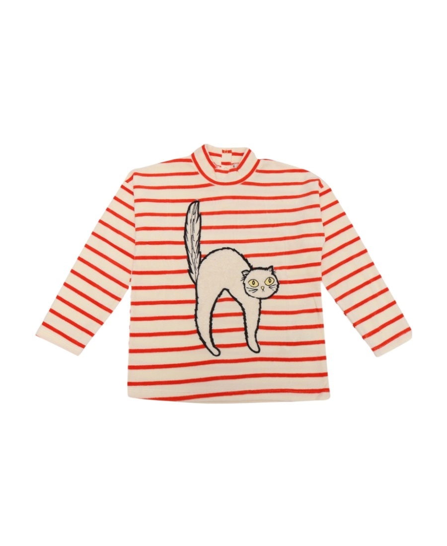 Shop Mini Rodini Stripe-pattern Organic Cotton T-shirt In Nude