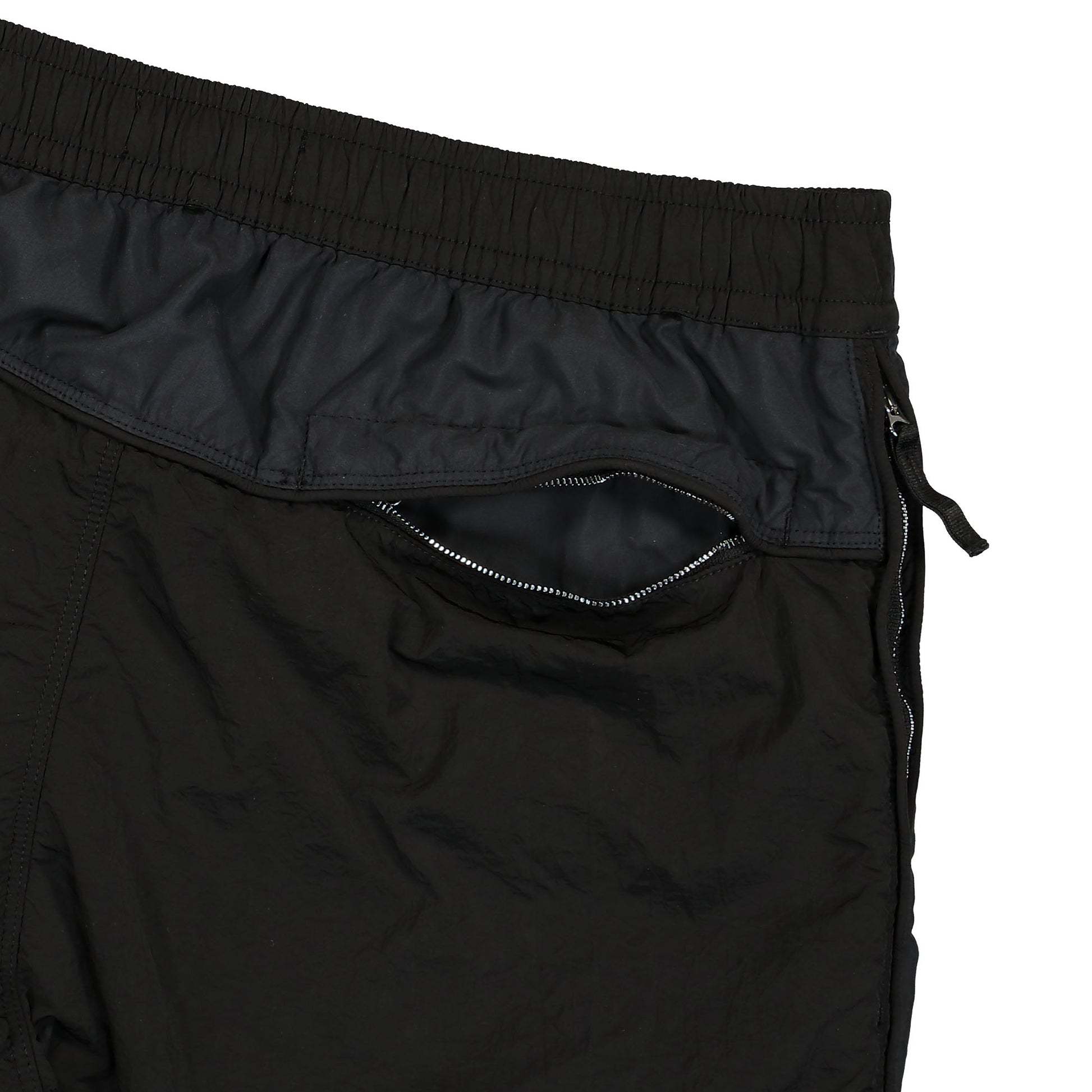 Stone Island Technical Fabric Pants With Extendable Side Zippers In Black