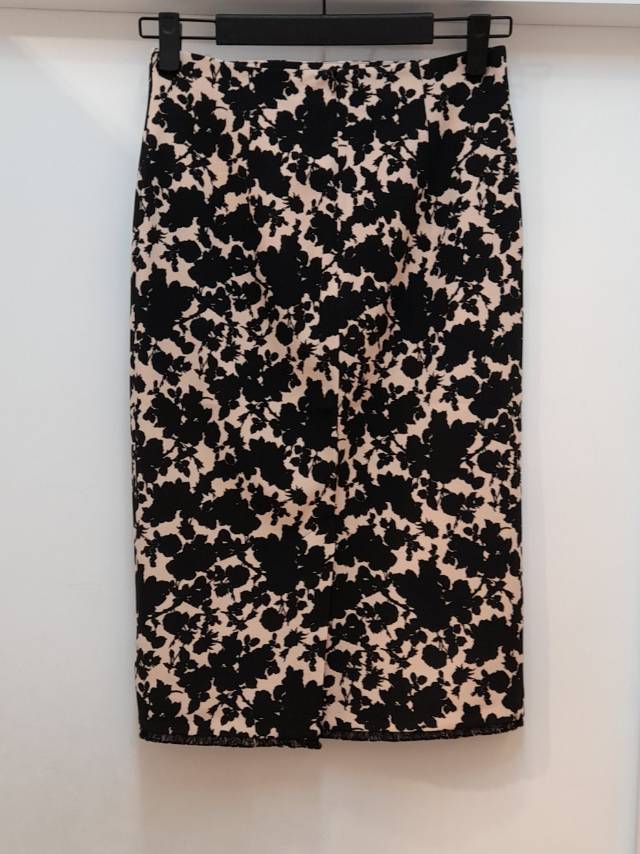 Max Mara Patterned Skirt In Black
