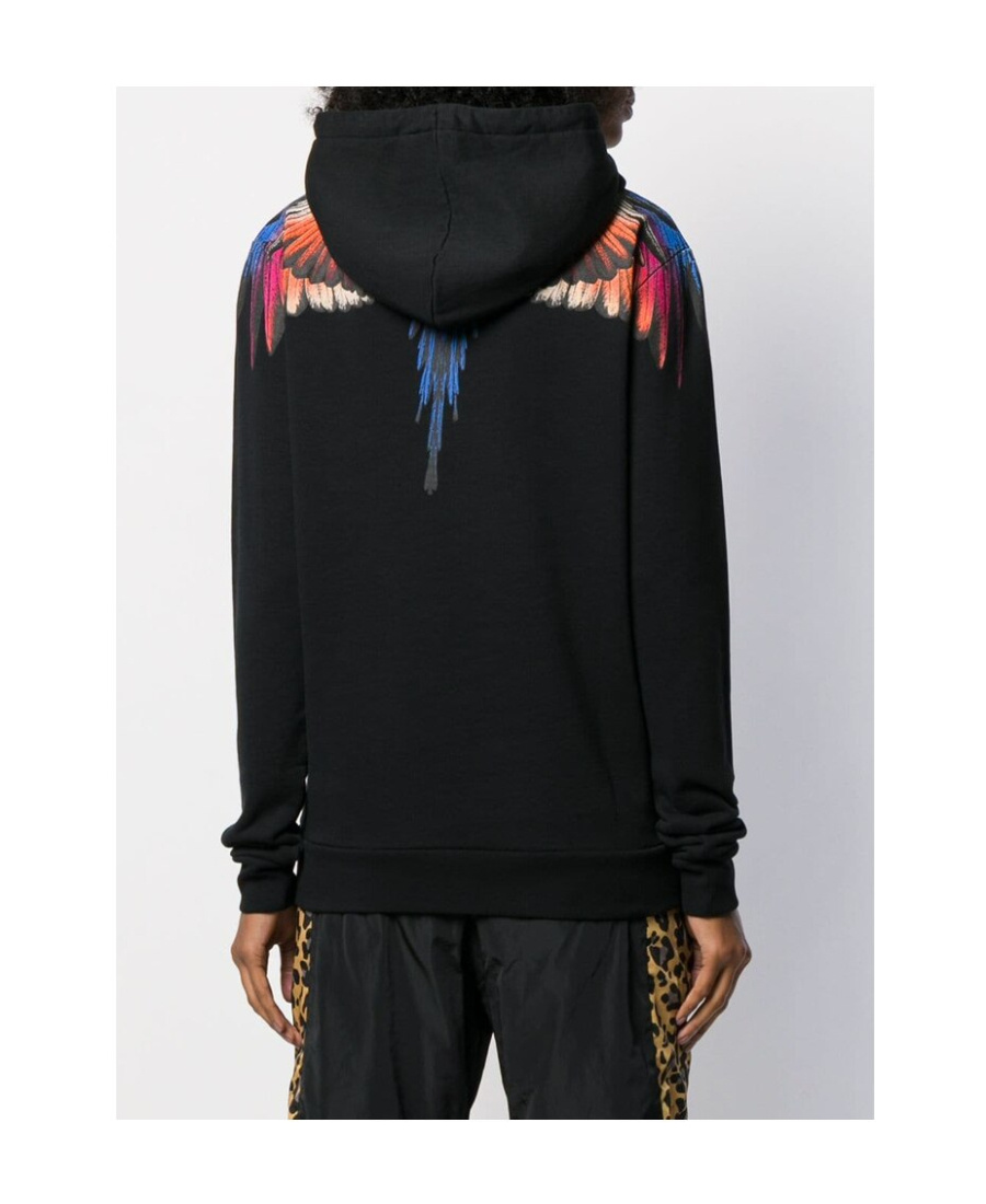 Marcelo Burlon County Of Milan Wing Printed Sweater In Black