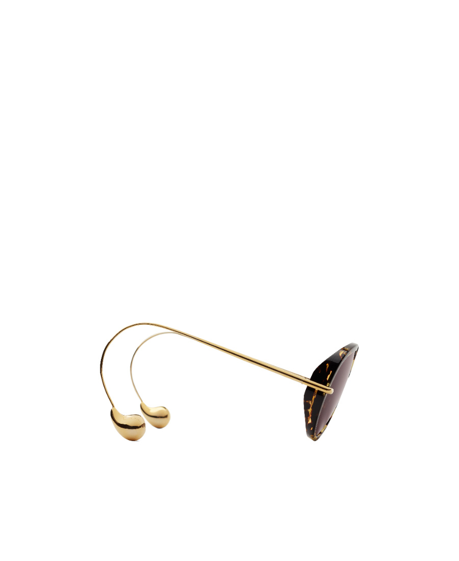 Bottega Veneta Drop Pilot-frame Sunglasses In Brown