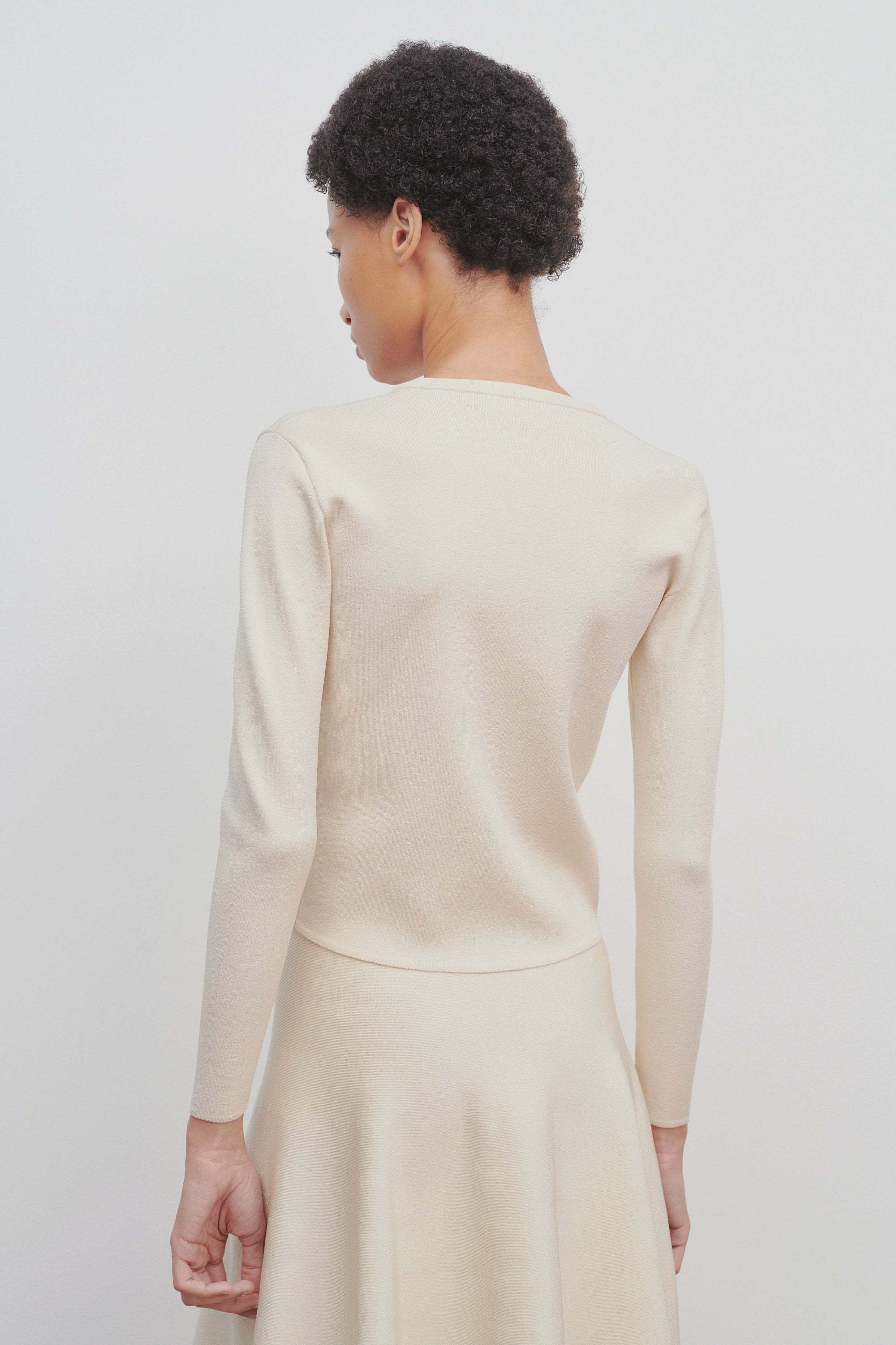 The Row Corole Ribbed-knit Cardigan In Nude