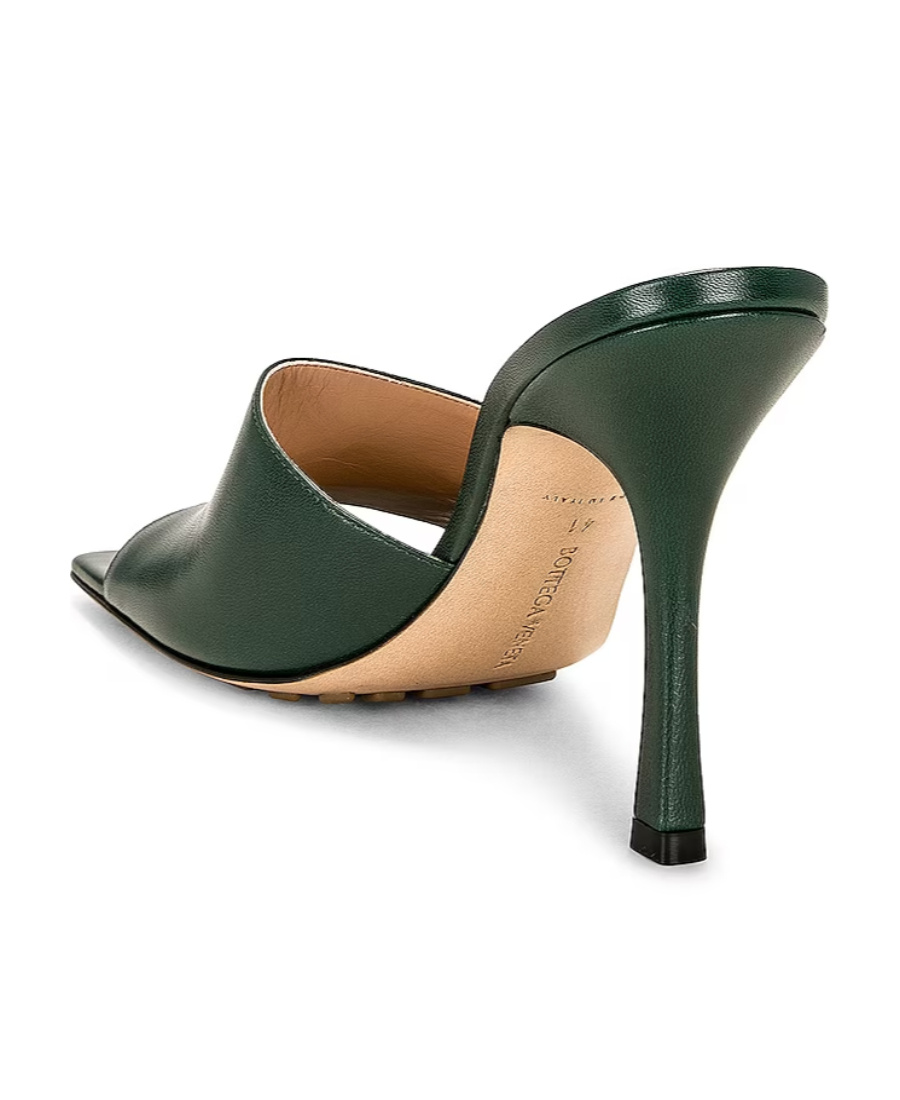 Bottega Veneta Stretch Mule Sandal In Green