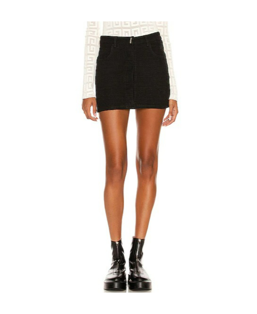 Givenchy 4g Jacquard Skirt In Black