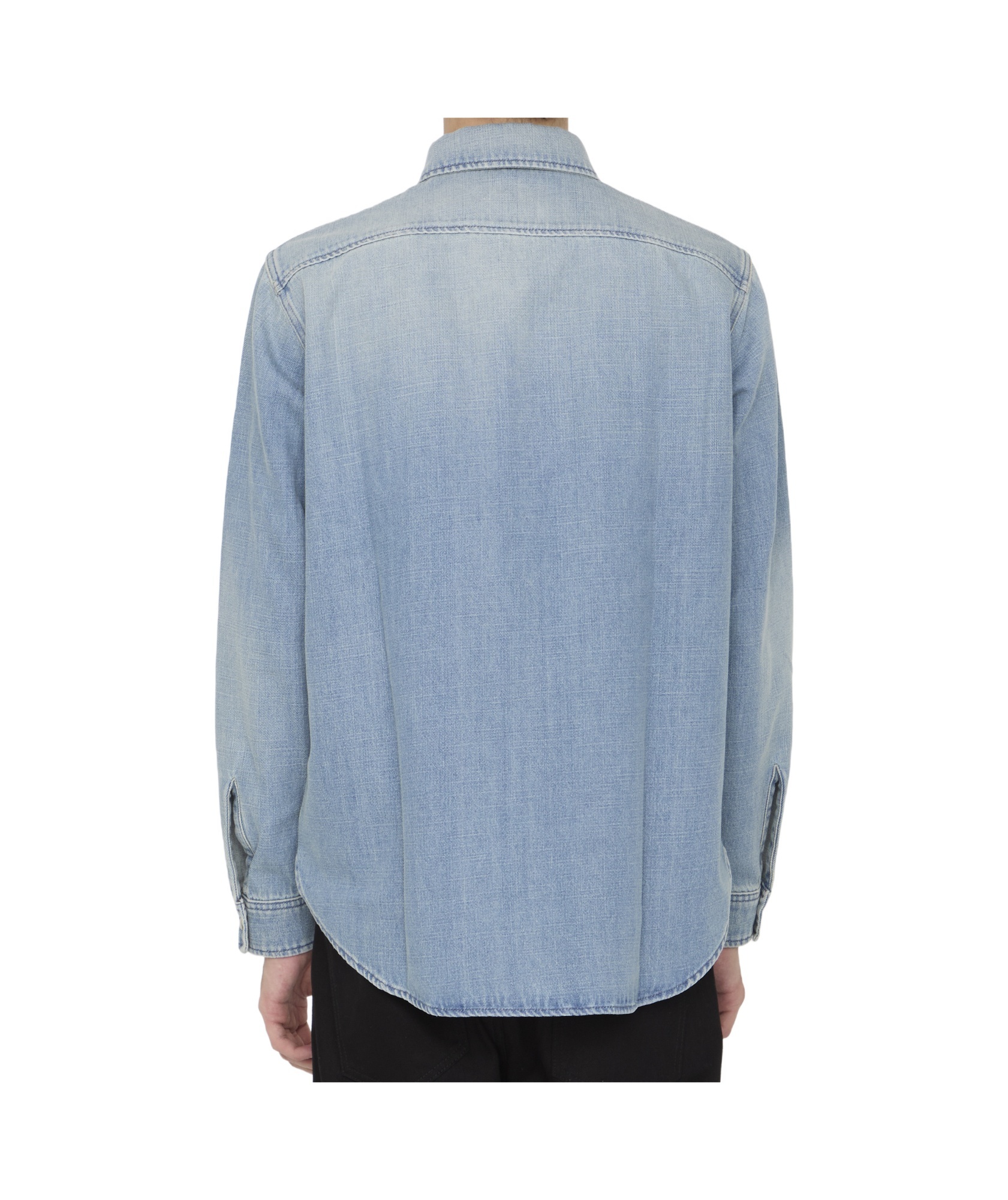 Saint Laurent Denim Shirt In Blue