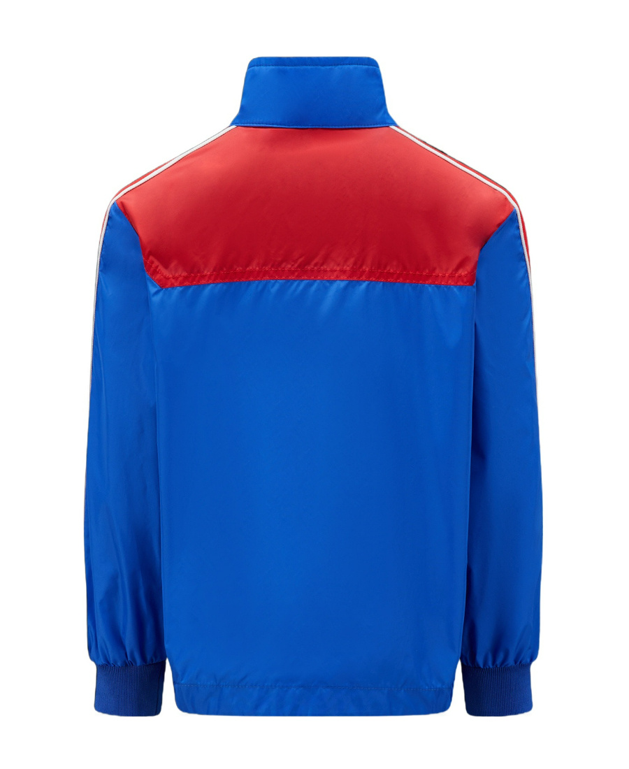 Moncler Logo-print Windbreaker Jacket In Blue