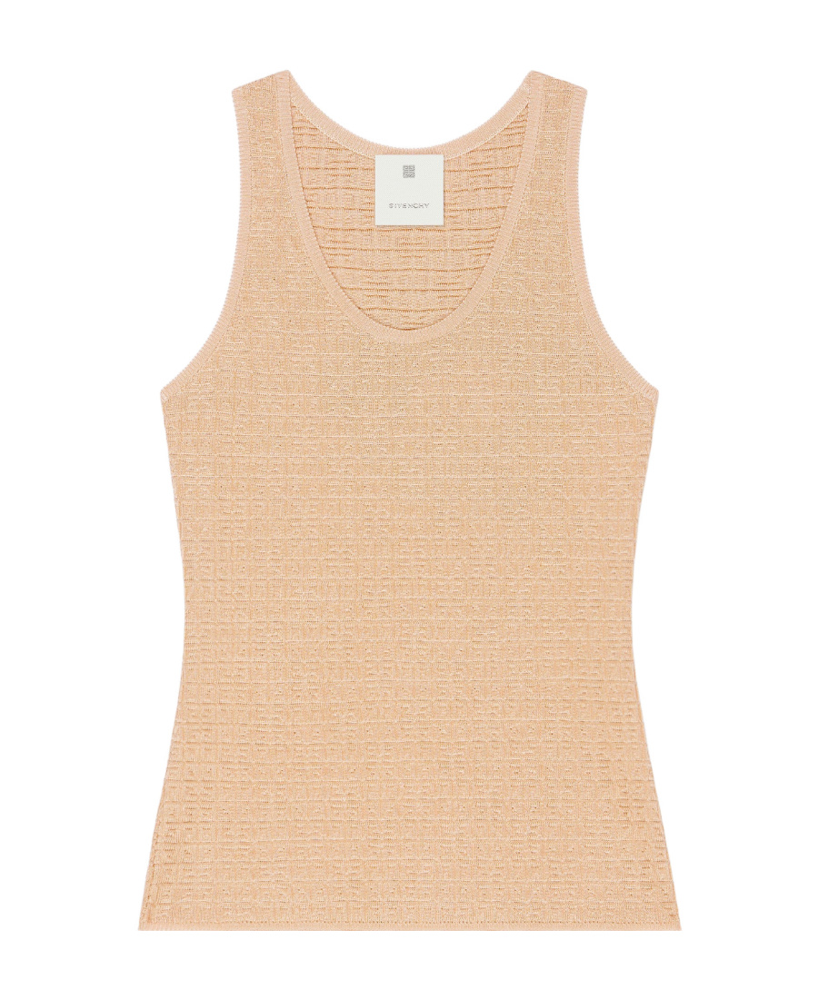 Givenchy 4g-jacquard Sleeveless Top In Brown