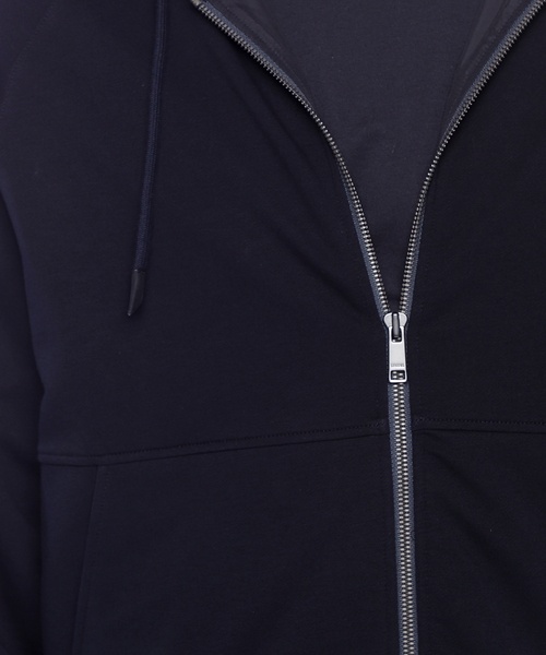 Shop Zegna Zip-up Hooded Jacket In Black