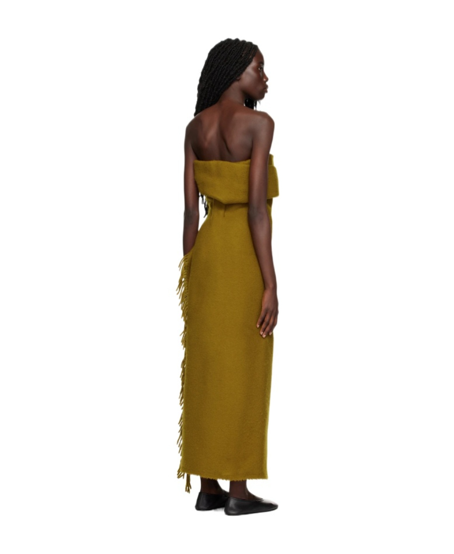 The Row Arachne Long Dress In Brown