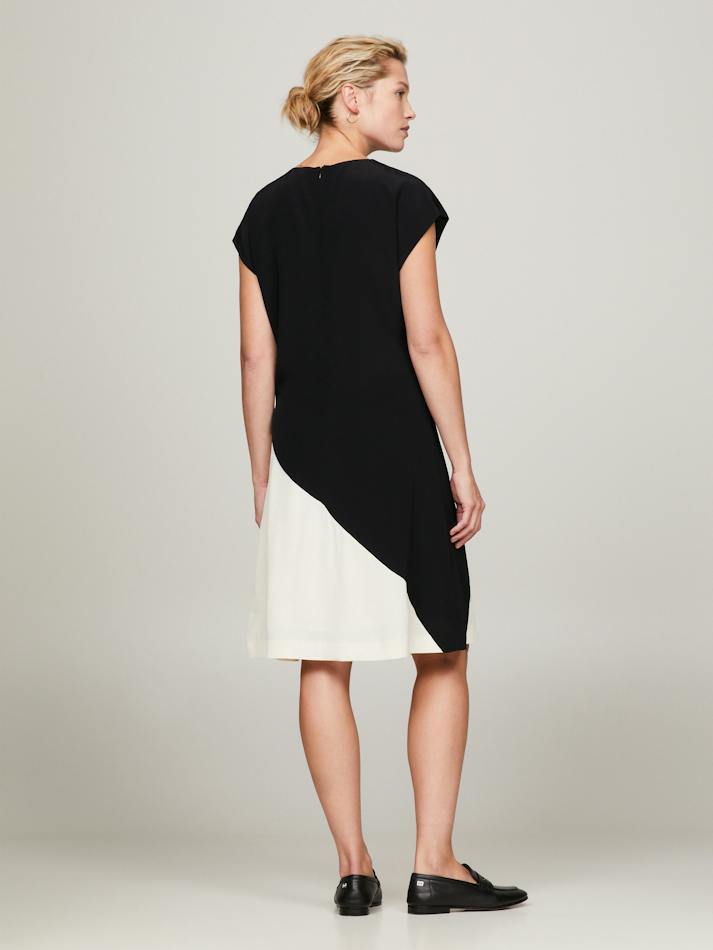 Tommy Hilfiger Round Neck Dress In Black