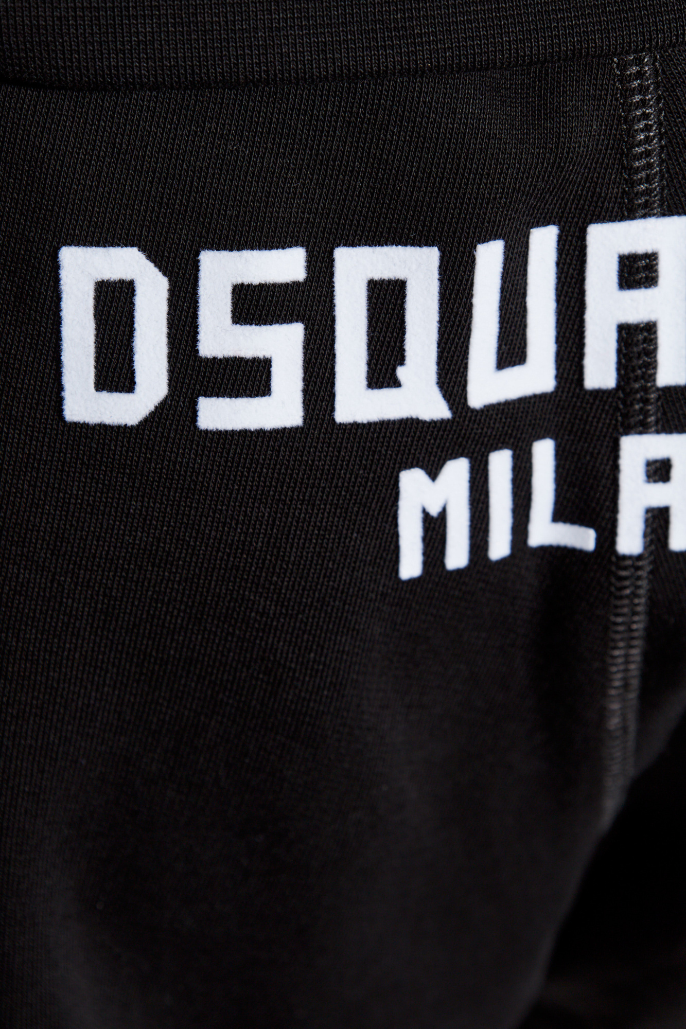 Dsquared2 Printed Track Shorts In Black
