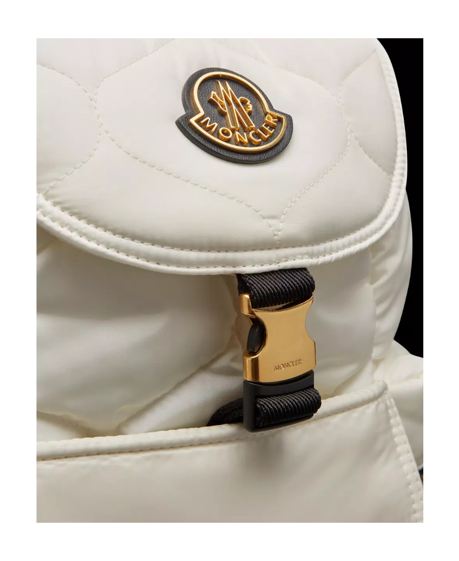 Moncler Logo Backpack In White