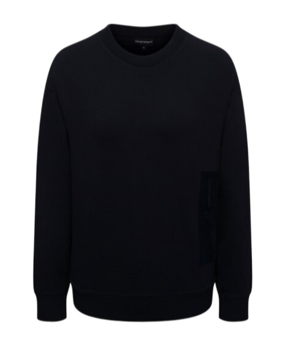 EMPORIO ARMANI PANELLED CREW-NECK SWEATSHIRT