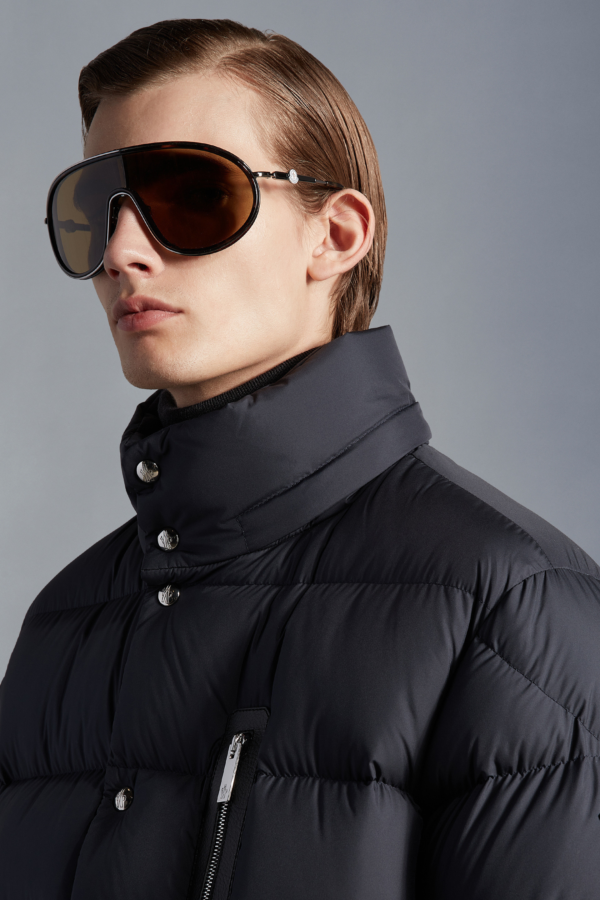 Shop Moncler Bauges Detachable-hood Jacket In Blue