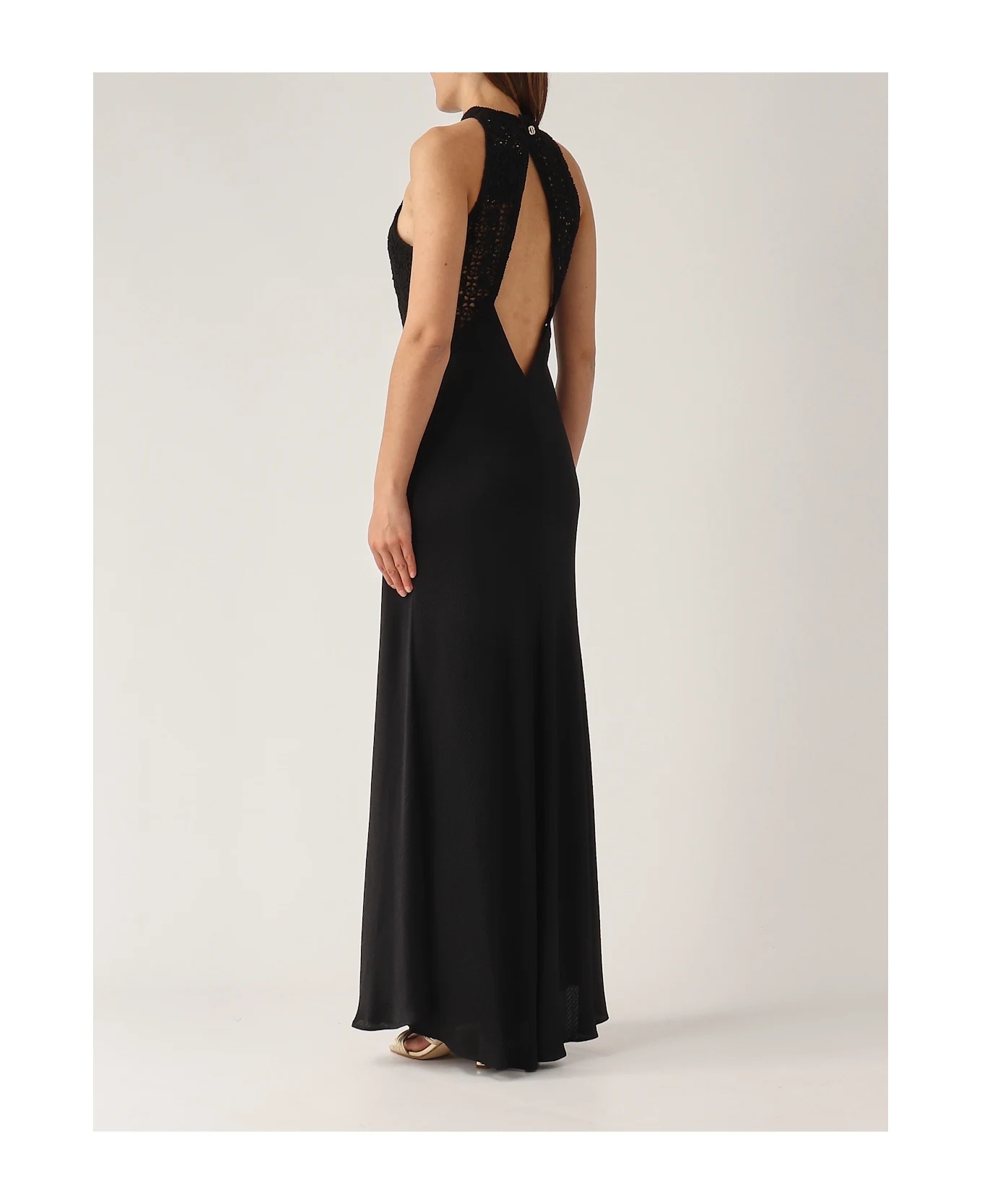 Shop Twinset Panelled Maxi Dress
