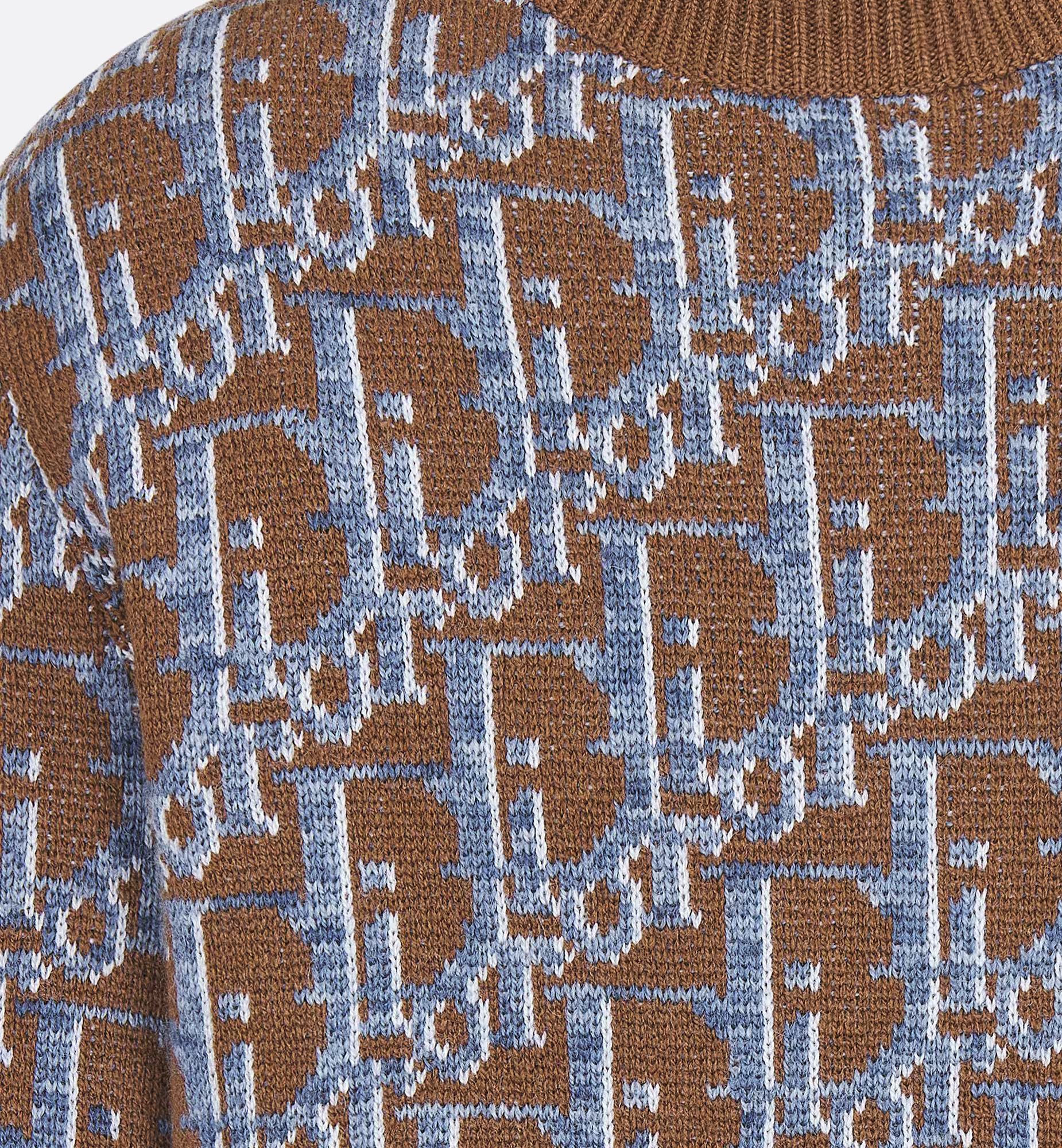 Dior Wool Jacquard Sweater In Multicolor
