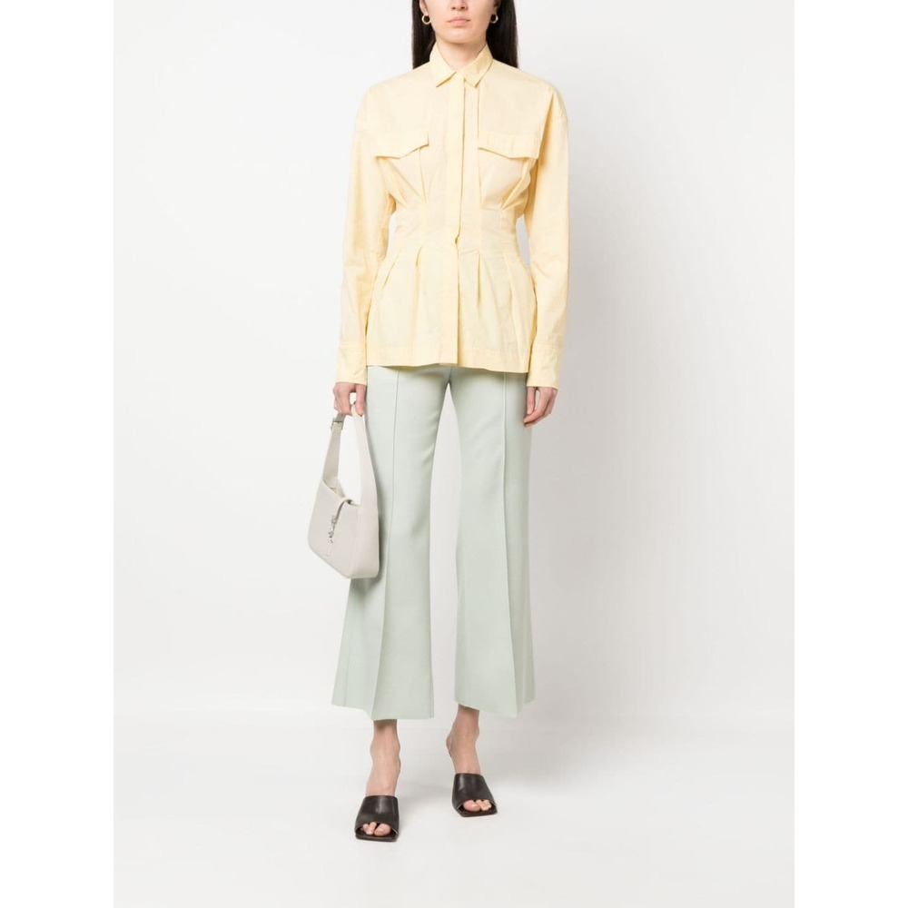 Lanvin High-rise Straight-leg Trousers In White