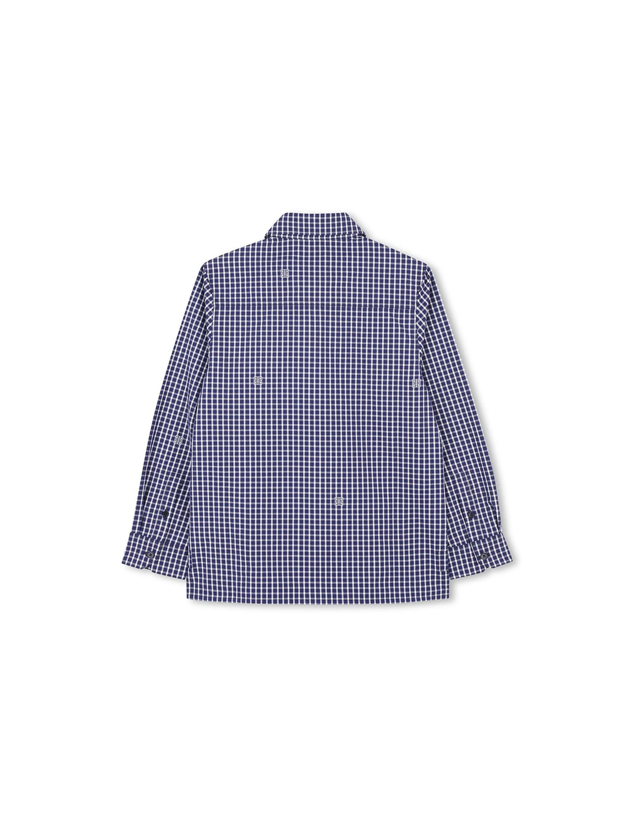 Givenchy Checked Button-up Shirt In Blue
