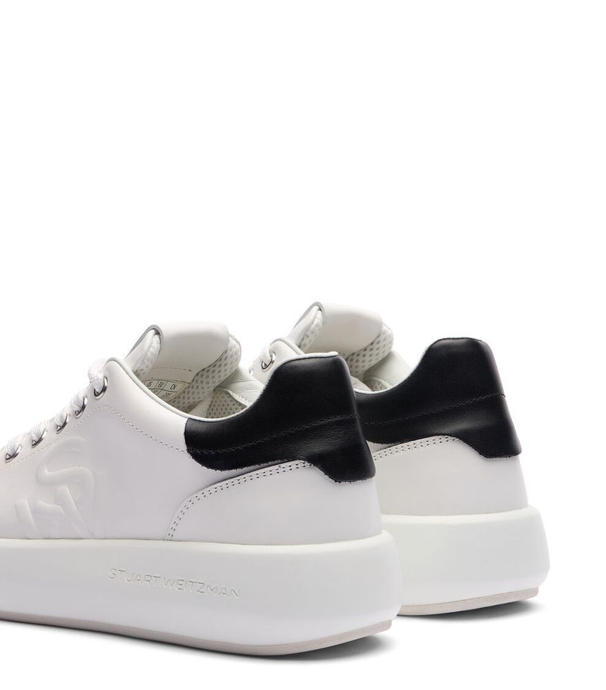 Stuart Weitzman Round Head Low-cut Casual Shoes In White