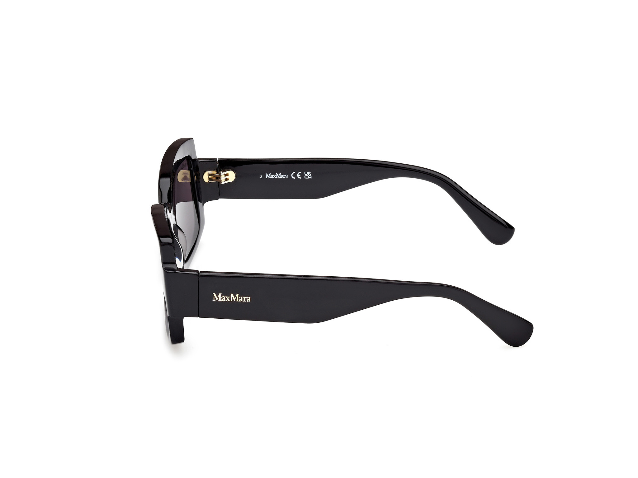 Max Mara Rectangle-frame Sunglasses In Gray