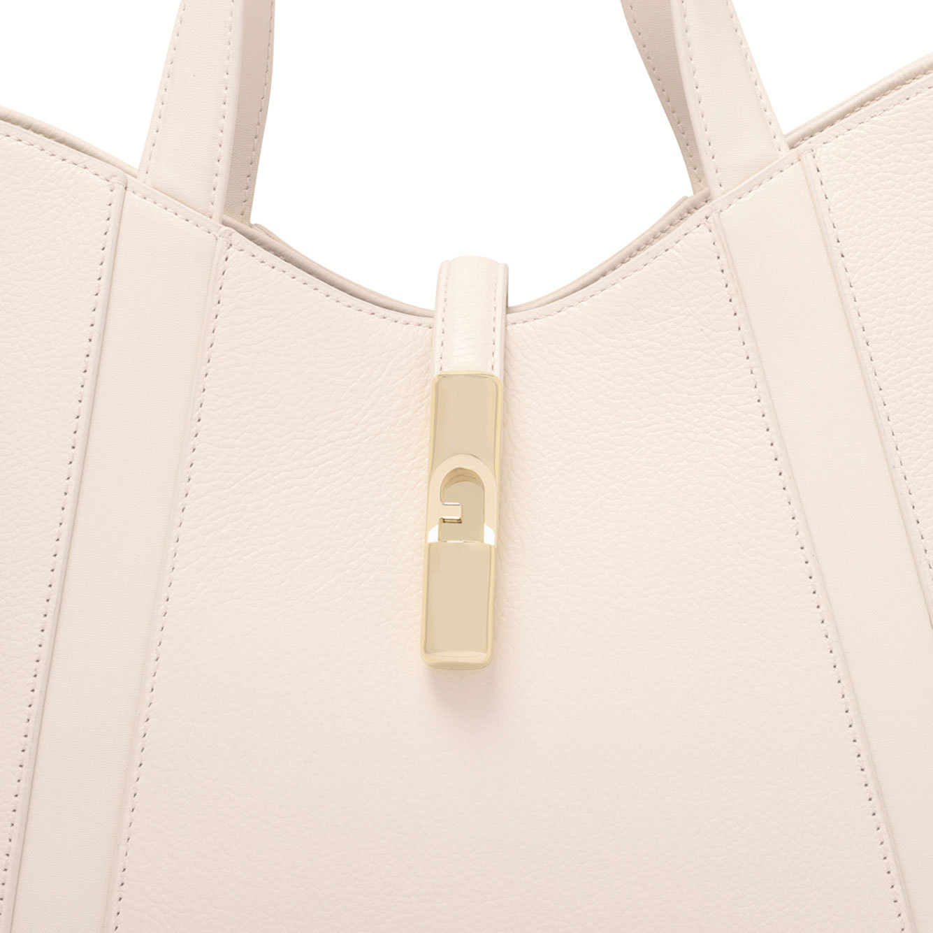 Furla Goccia S Tote Bag In White