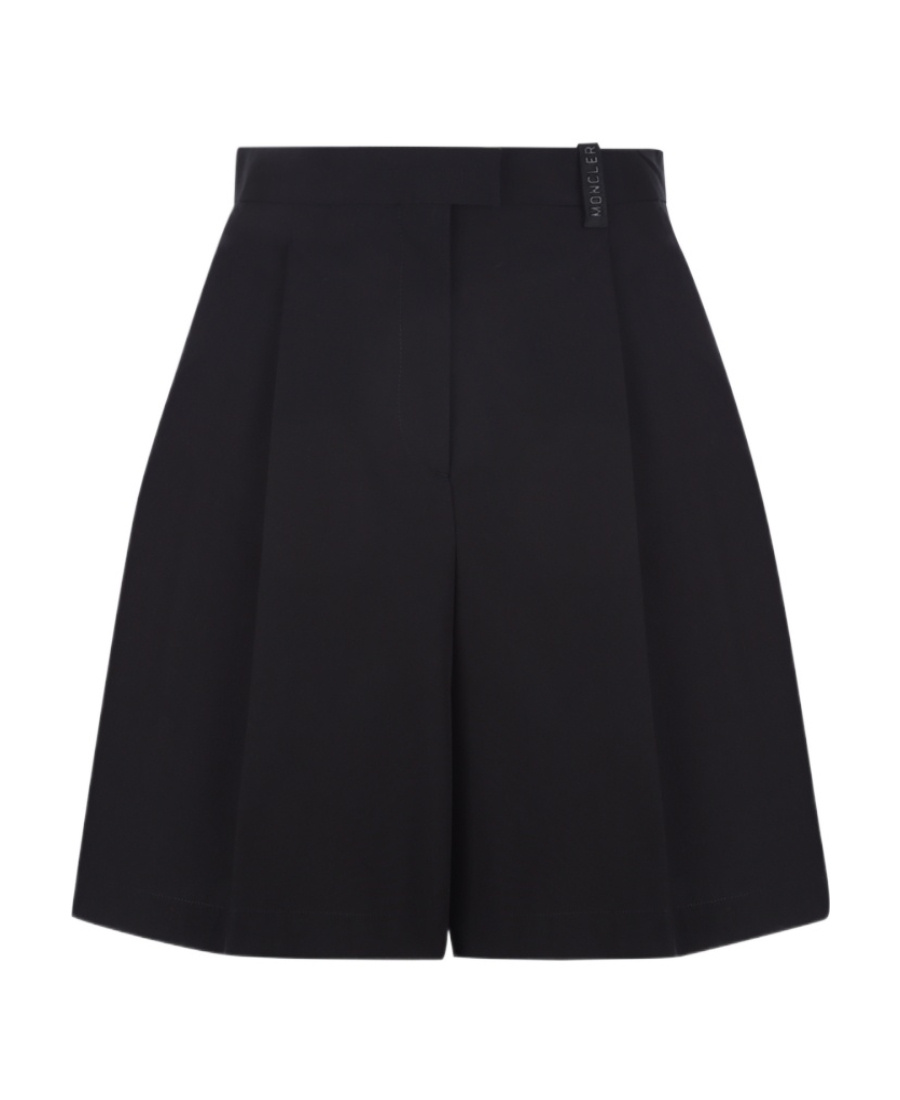 Moncler Inverted-pleat Skirt In Black
