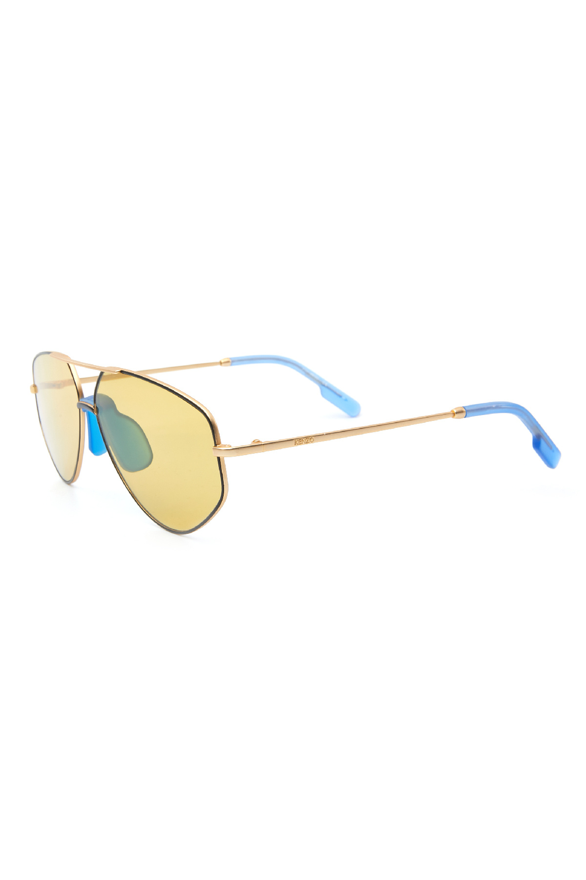 Kenzo Logo Sunglasses In Yellow
