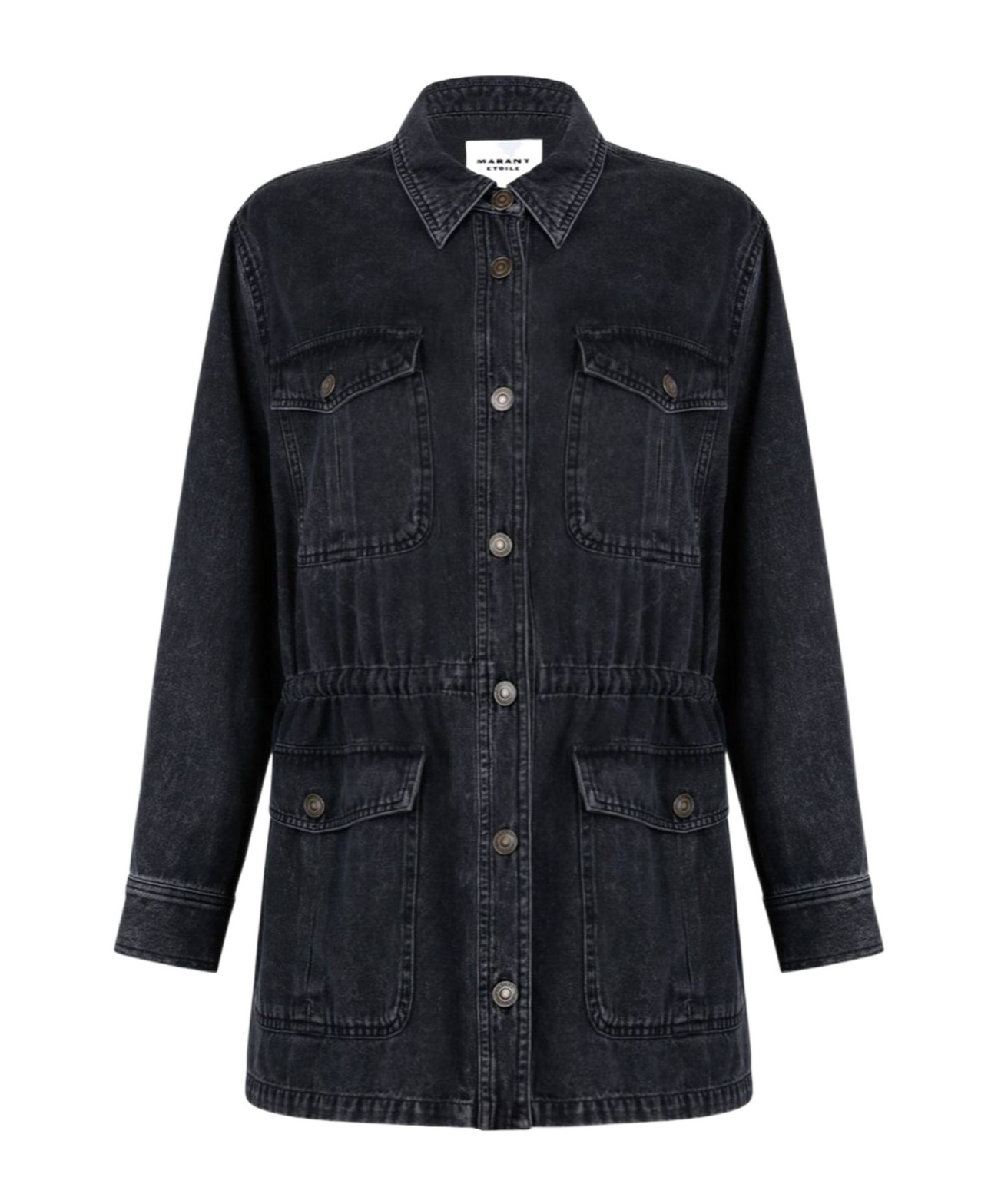 Isabel Marant Étoile Buttoned Denim Jacket In Blue