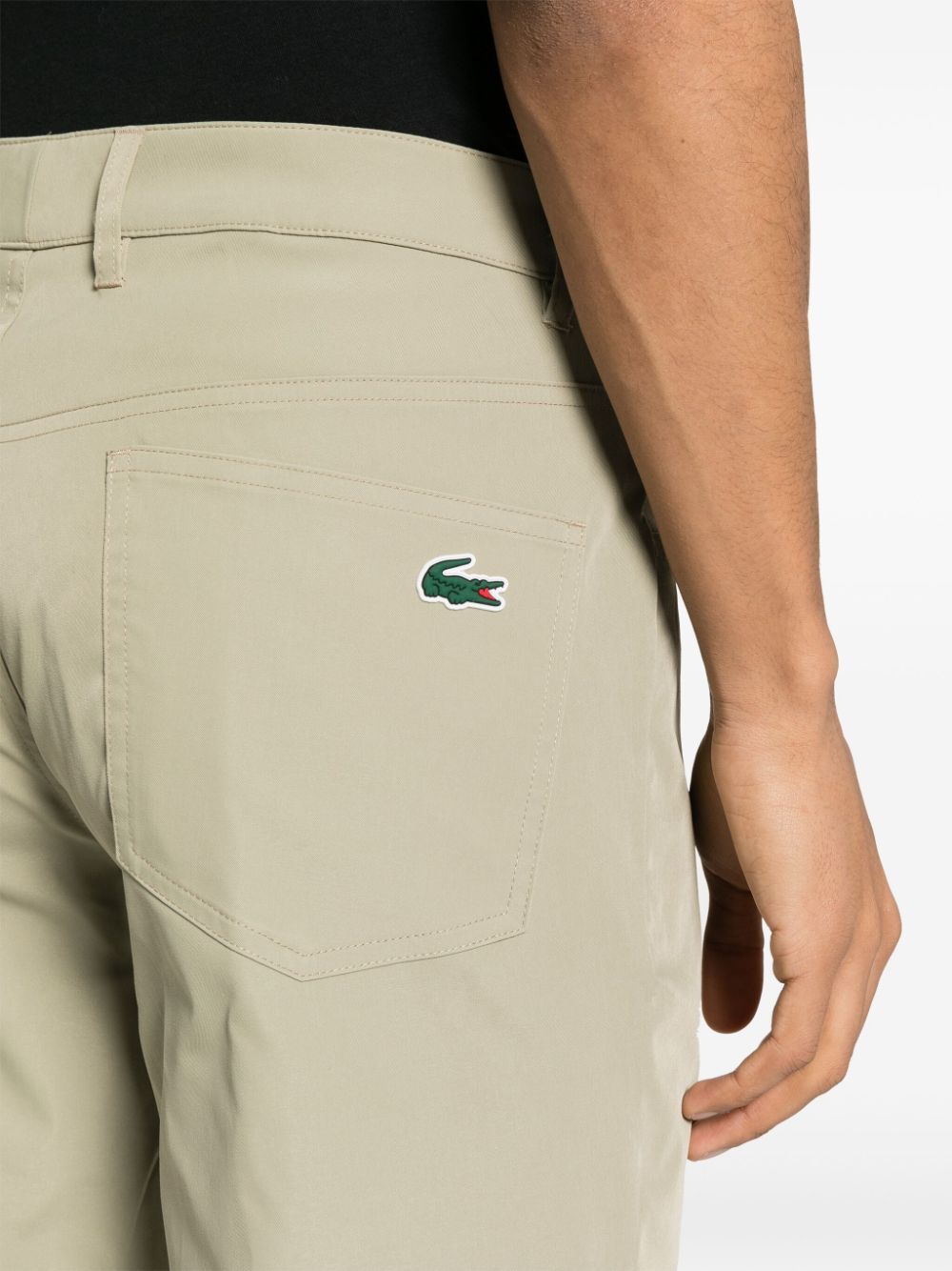 Lacoste Belt Loop Track Pants In Nude
