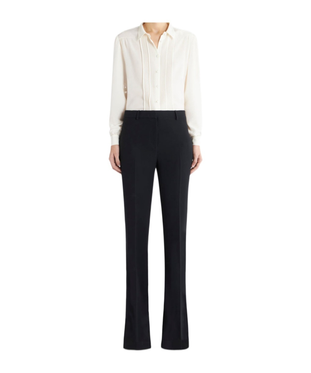 Etro Flared Black Trousers With Tailored Fit In Black