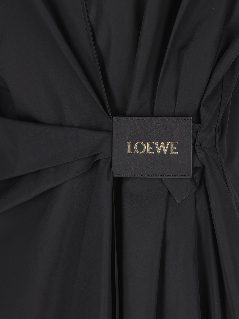 Shop Loewe Dress In Cotton In Black