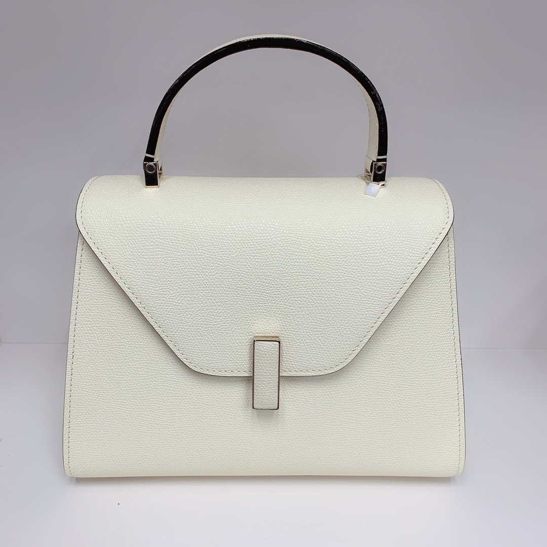 Valextra Iside Top-handle Bag In White