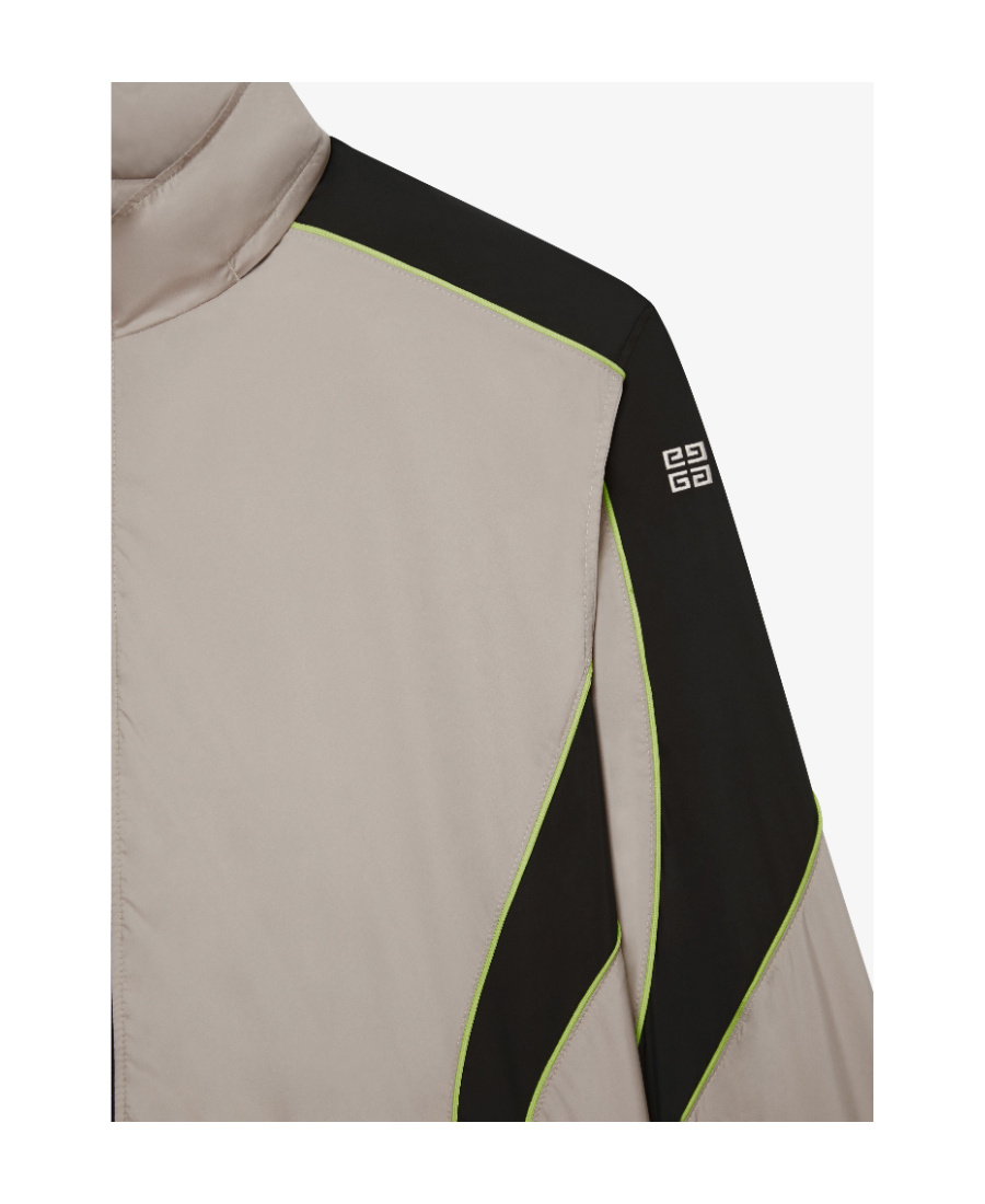 Givenchy Logo-print Hooded Jacket In Nude