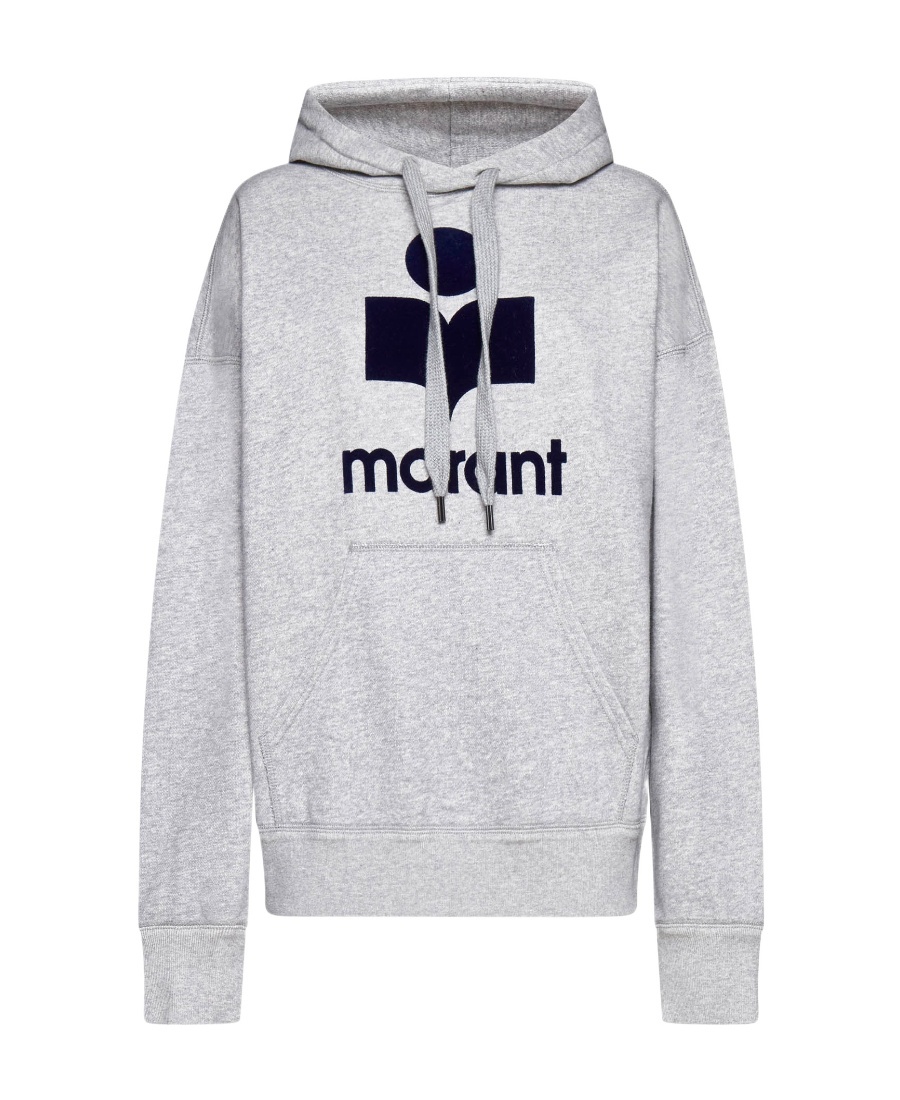 ISABEL MARANT ÉTOILE ISABEL MARANT ÉTOILE MANSEL LOGO PRINTED DRAWSTRING HOODIE