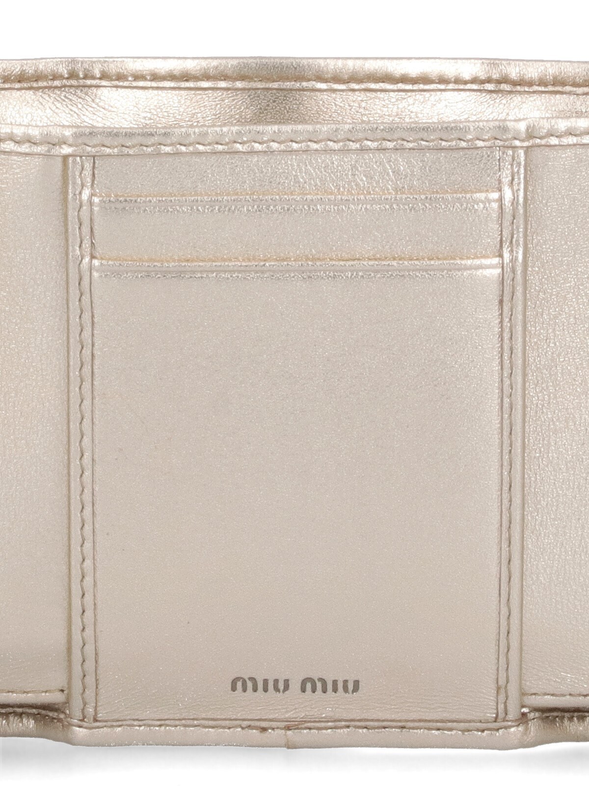 Miu Miu Folding Wallet In Nude