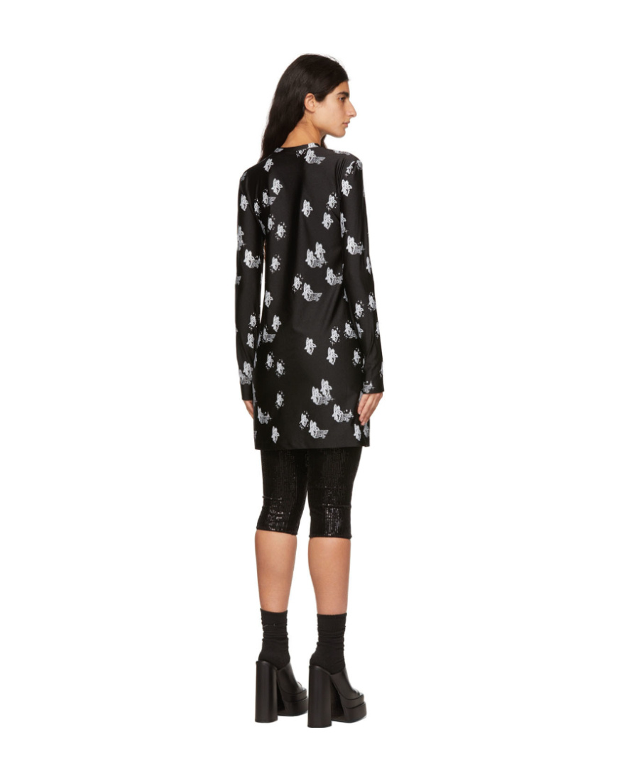 We11 Done Artwork Dress In Black