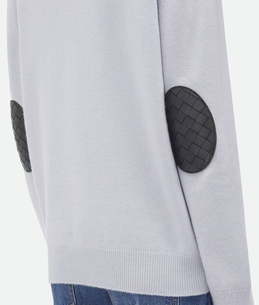 Bottega Veneta Embow-patch Cashmere Cardigan In White