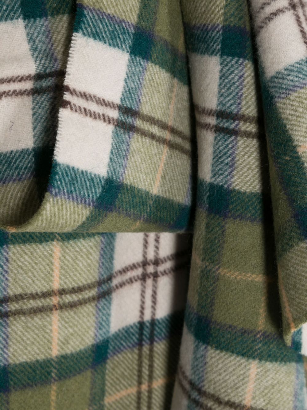 Barbour Tartan Lambswool Scarf In Green