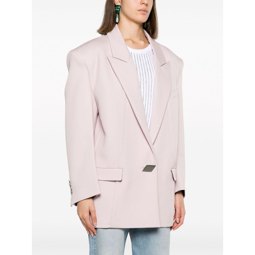 Attico Single-breasted Blazer In Pink