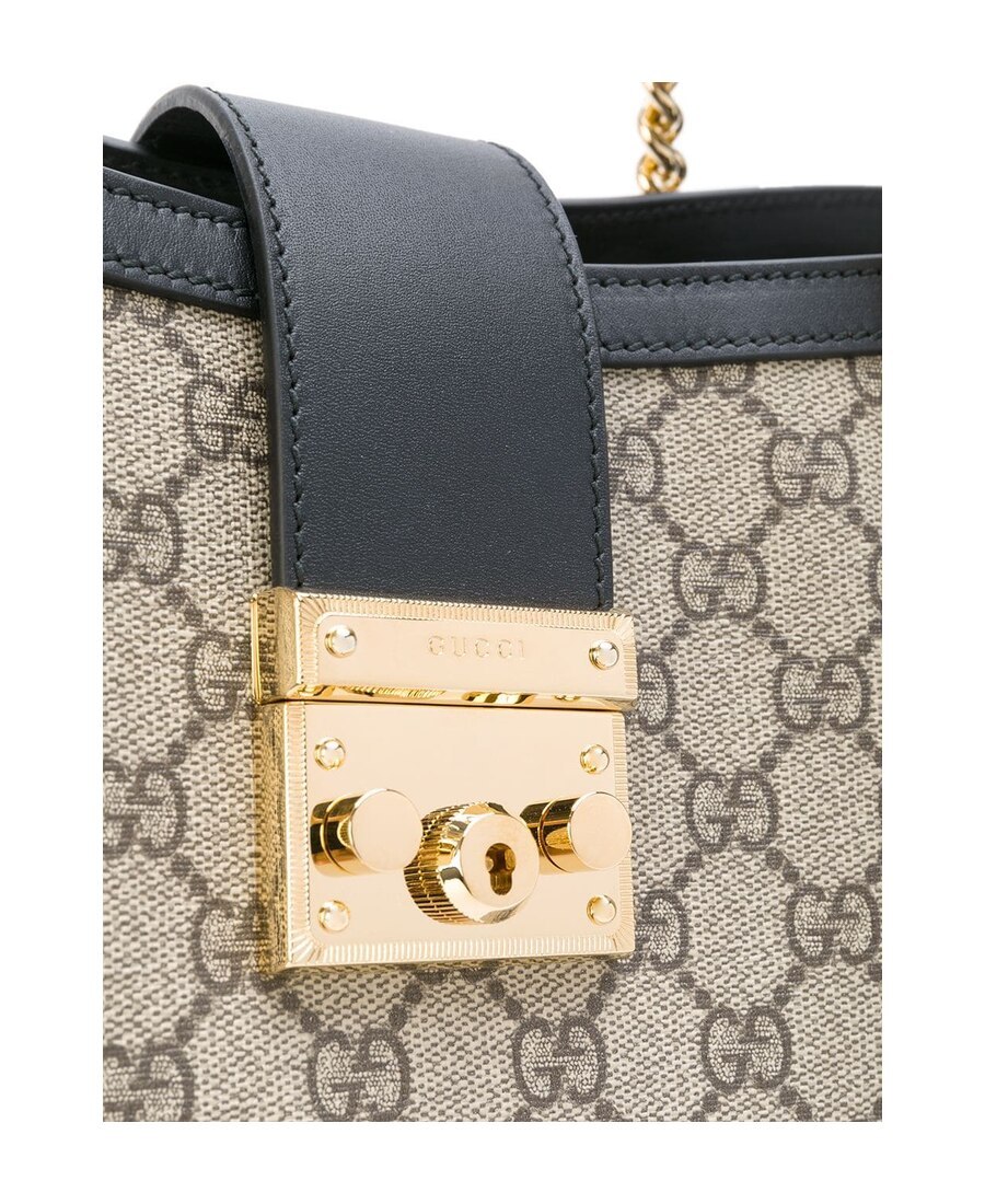 Gucci Padlock Medium Gg Shoulder Bag In Nude