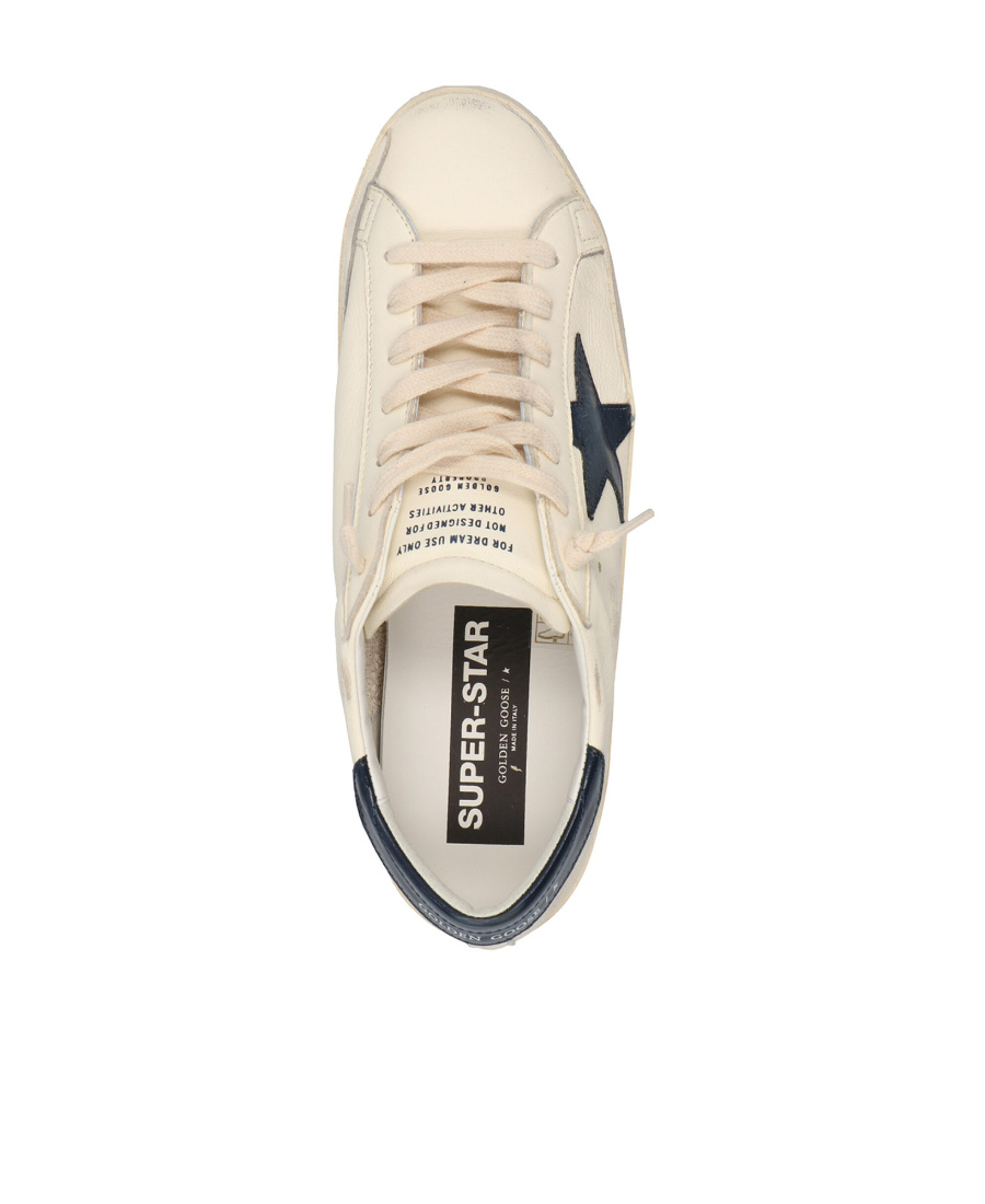 Golden Goose Super-star Lace-up Sneakers In White