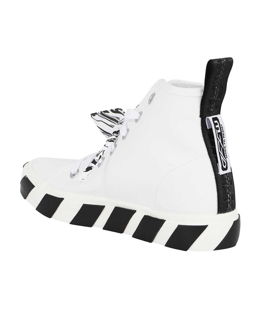 Shop Off-white Vulcanized Mid-top Sneakers In White