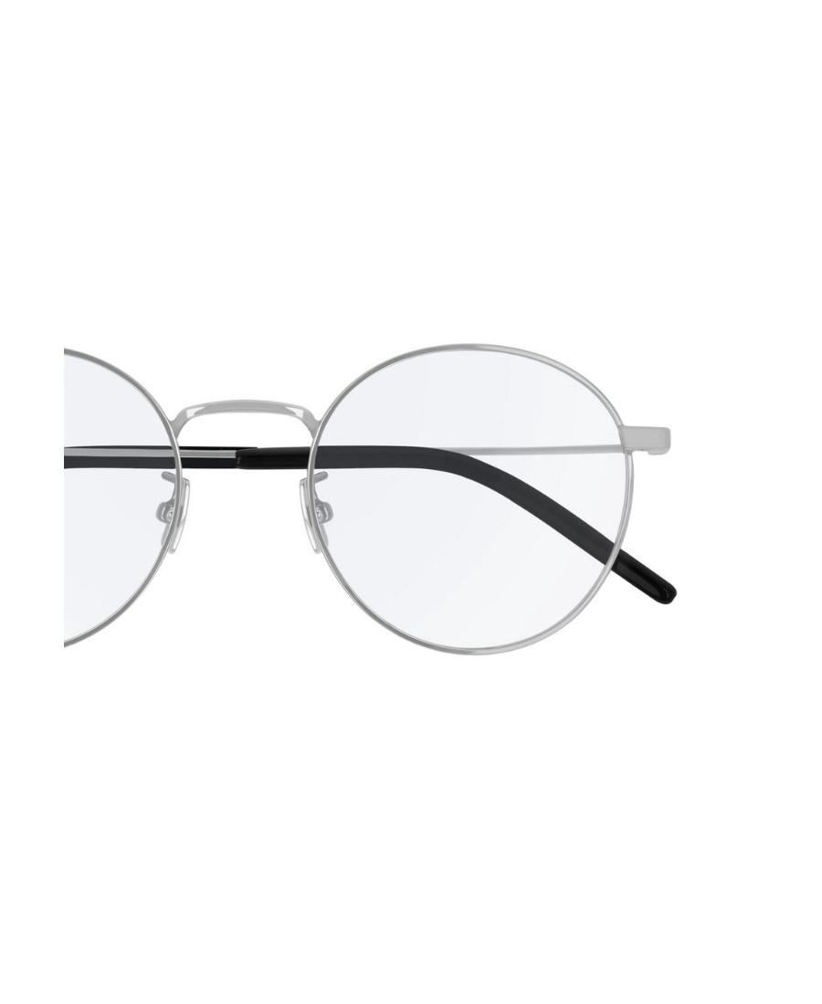 Saint Laurent Eyewear Round Frame Glasses In White