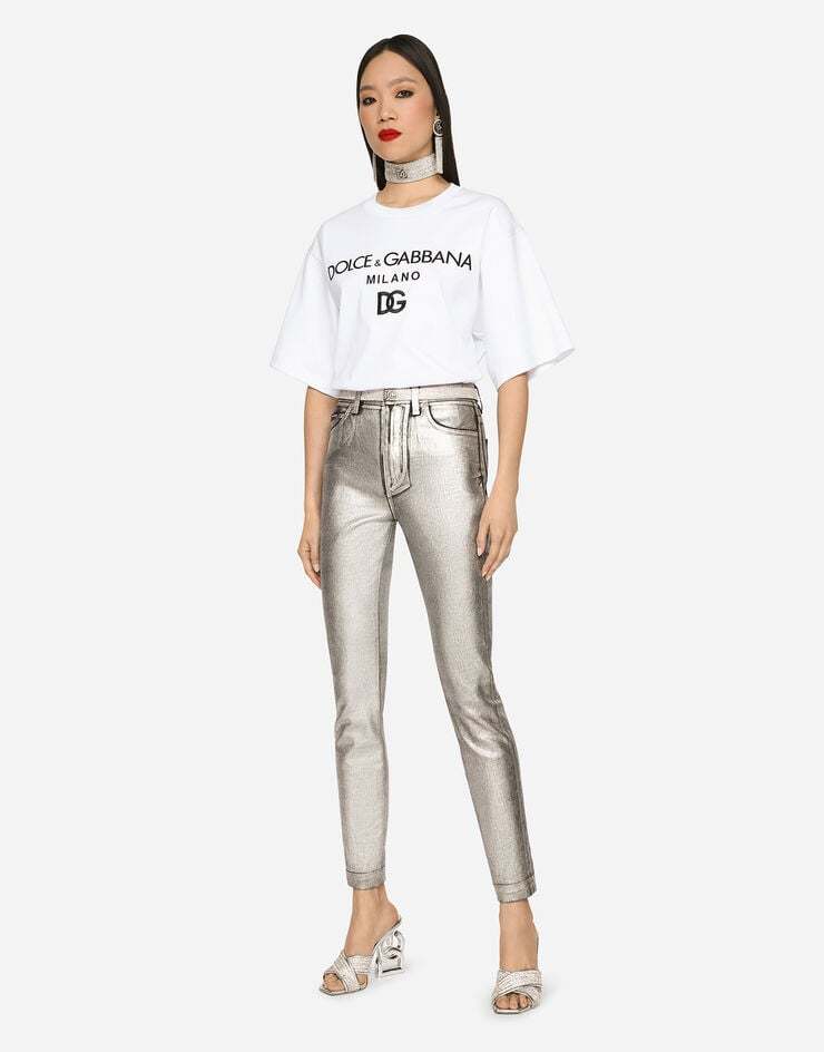 Dolce & Gabbana Logo-print Short-sleeve T-shirt In White