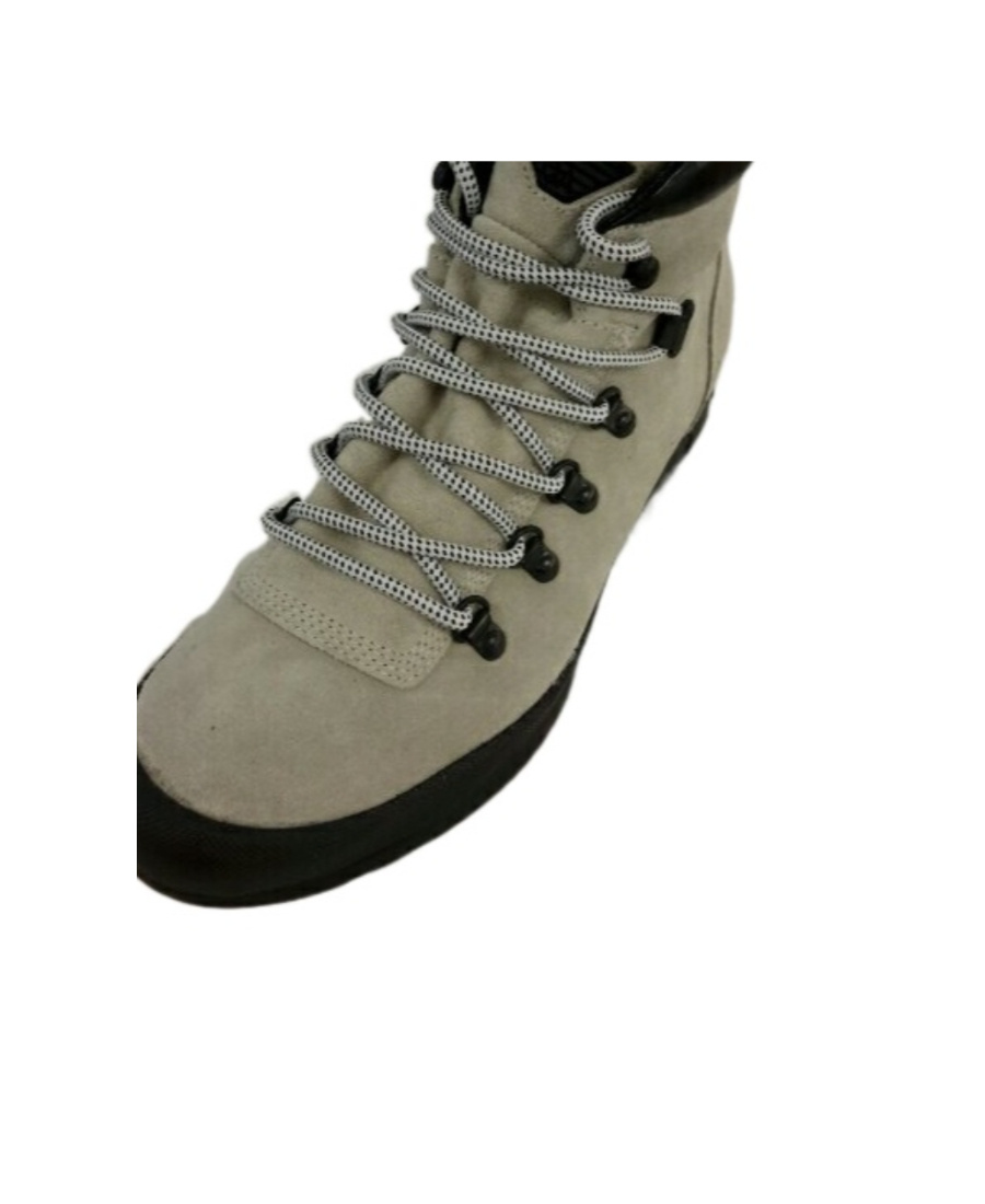 EMPORIO ARMANI LOGO-LACING HIGH-TOP CASUAL SNEAKERS