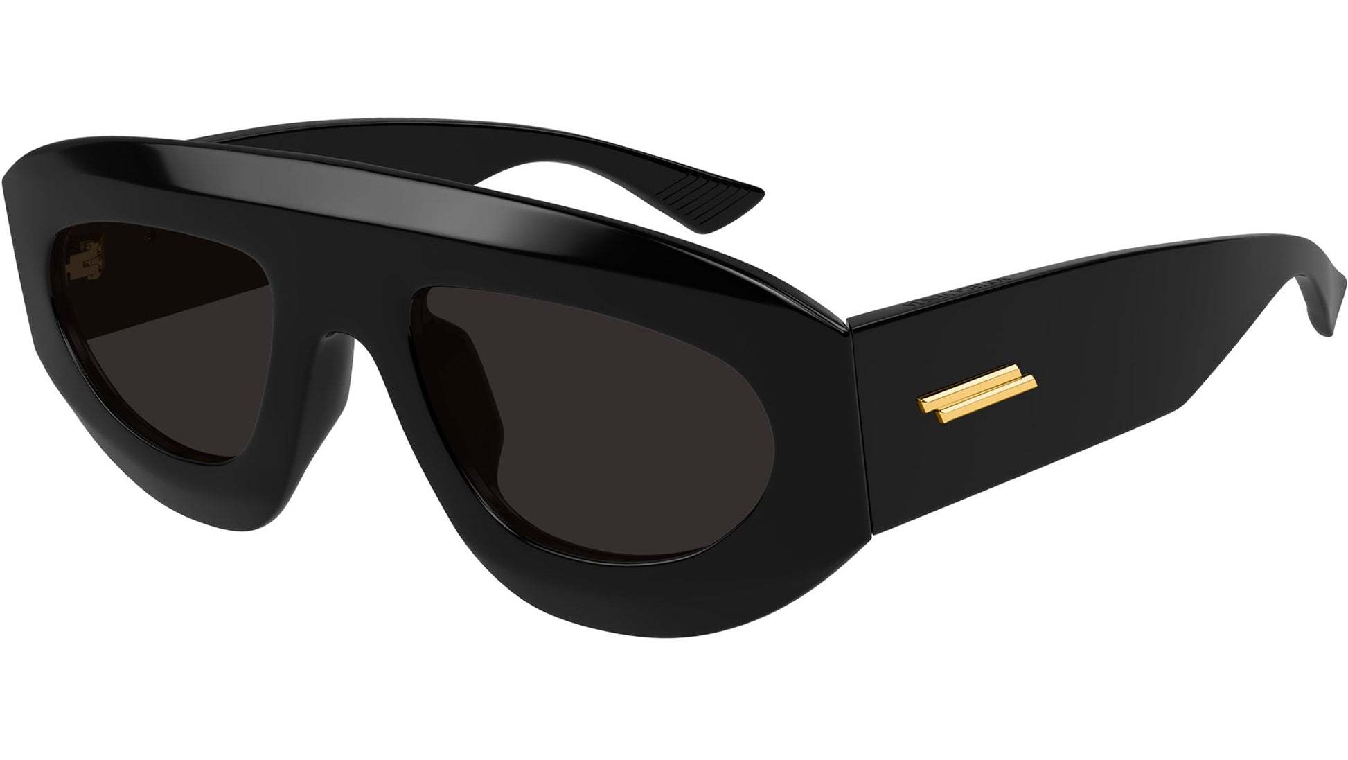 Bottega Veneta Geometric Frame Sunglasses In Black
